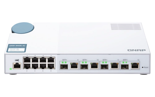 Conmutador QNAP QSW-M408-4C 8x 1Gb 4x RJ-45/SFP+