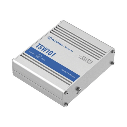 Conmutador Teltonika TSW101 5x 1Gb 60 W PoE+