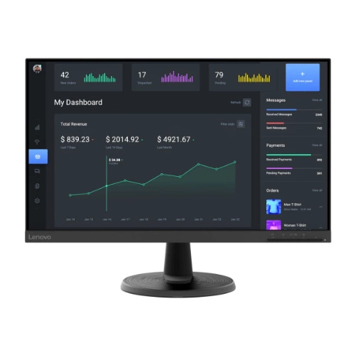 Monitor 23.8" Lenovo 67A2KAC6EU D24-40 1920 x 1080 Full HD 75Hz matriz de pantalla VA