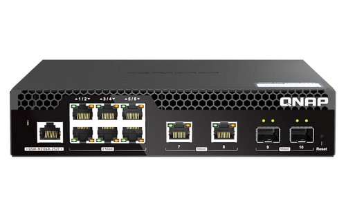 Conmutador QNAP QSW-M2106R-2S2T 6x 2.5Gb | 2x 10Gb 2x SFP+