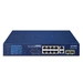 Conmutador Planet FGSD-1022VHP 8x 100Mb 2x RJ-45/SFP 120 W PoE+