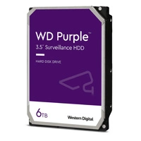 Disco duro Western Digital  PURPLE 3.5'' HDD 6TB 5400RPM SATA 6Gb/s 256MB | WD64PURZ