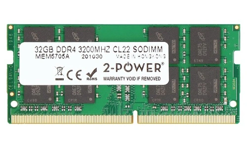 Memoria RAM 1x 32 GB 2 POTENCIAS SO-DIMM DDR4 3200 MHz PC4-25600 | MEM5705A