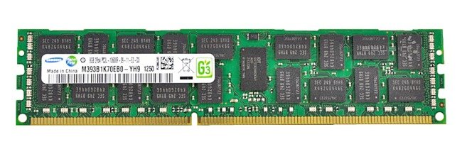 Memoria RAM 1x 8GB Samsung ECC REGISTERED DDR3 1333MHz PC3-10600 RDIMM | M393B1K70EB0-YH9